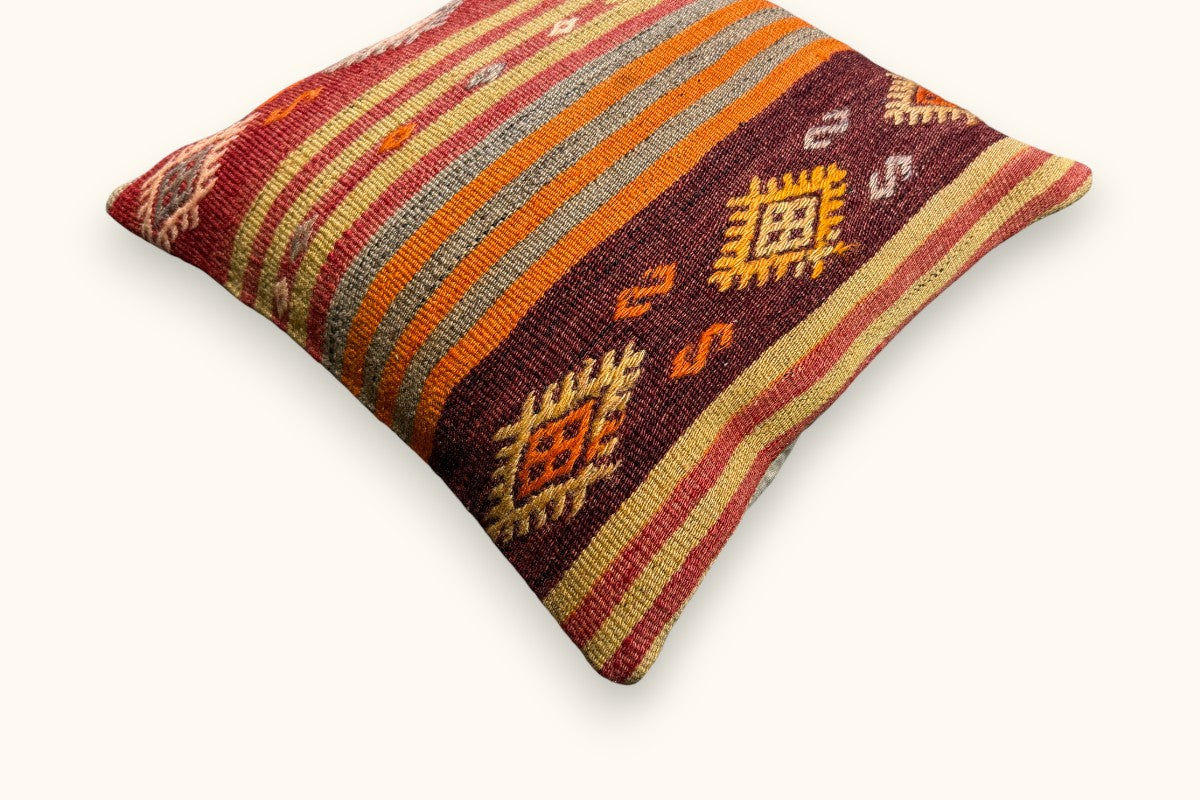 YELDA Vintage Kilim Cushion 40x40cm