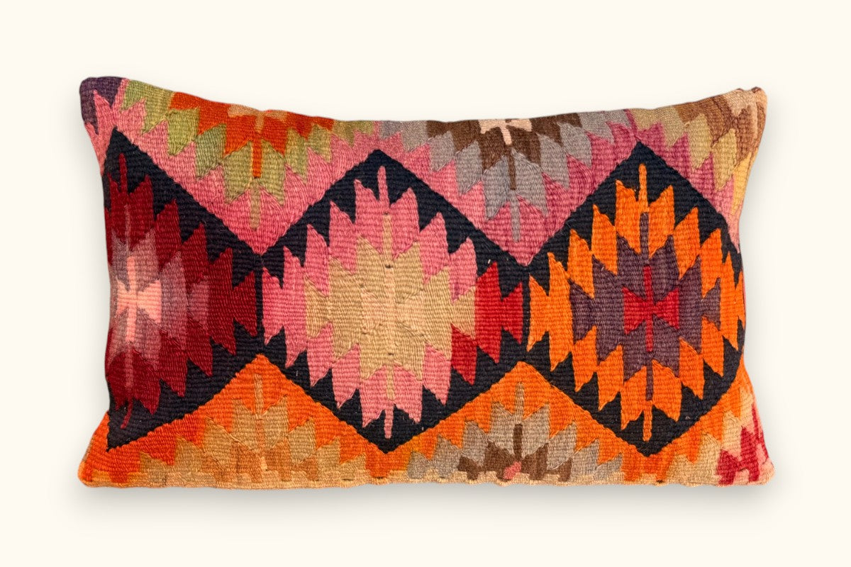 LEYLA Vintage Kilim Cushion 50x30cm