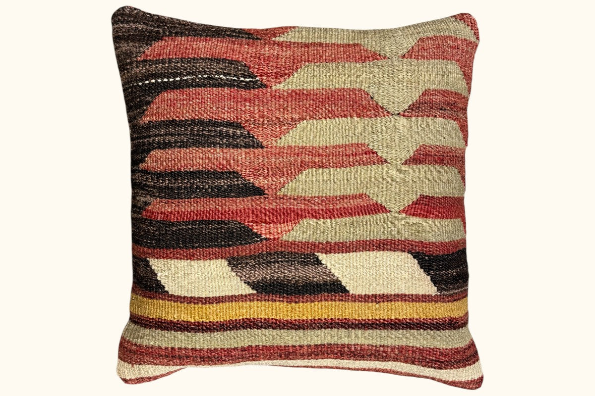 RUZGAR Vintage Kelim Kissen 50x50cm