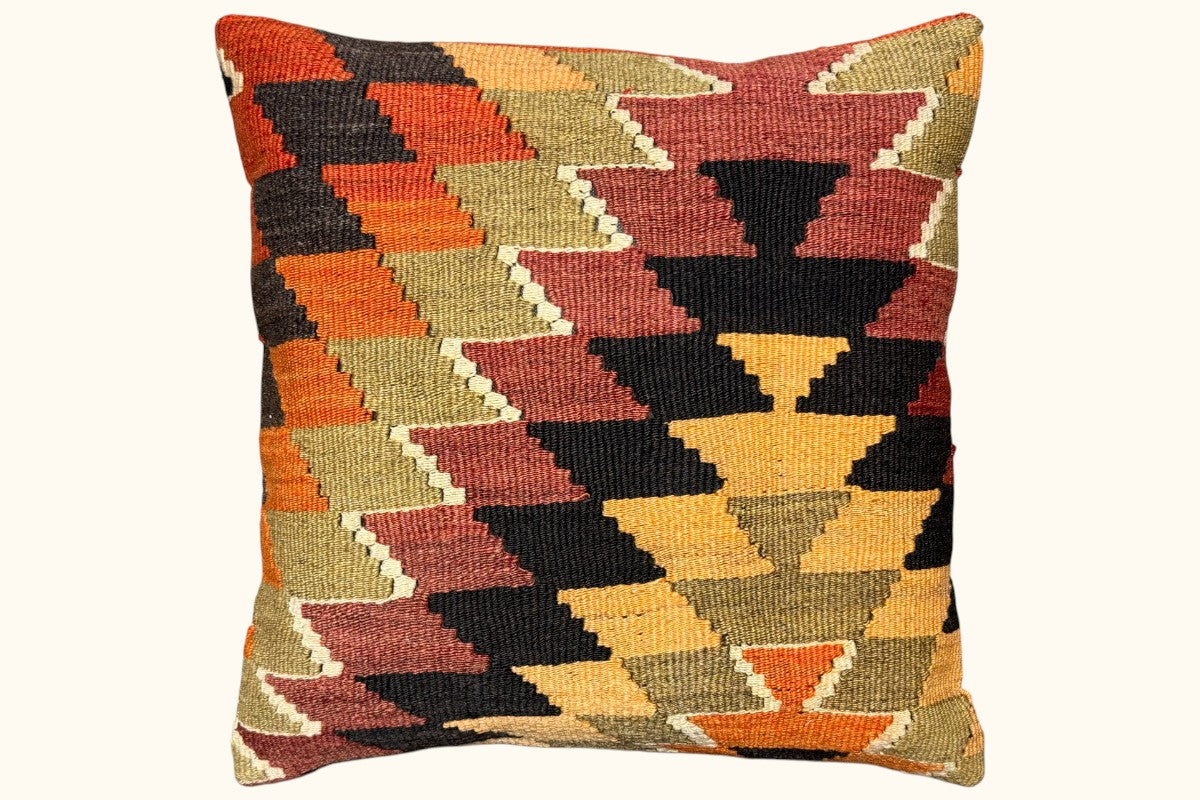 SEZEN Vintage Kelim Kissen 50x50cm