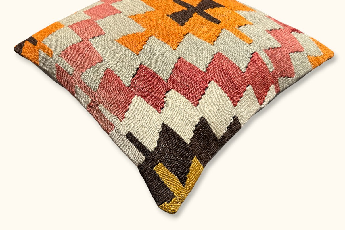 MAHINUR Vintage Kelim Kissen 50x50cm
