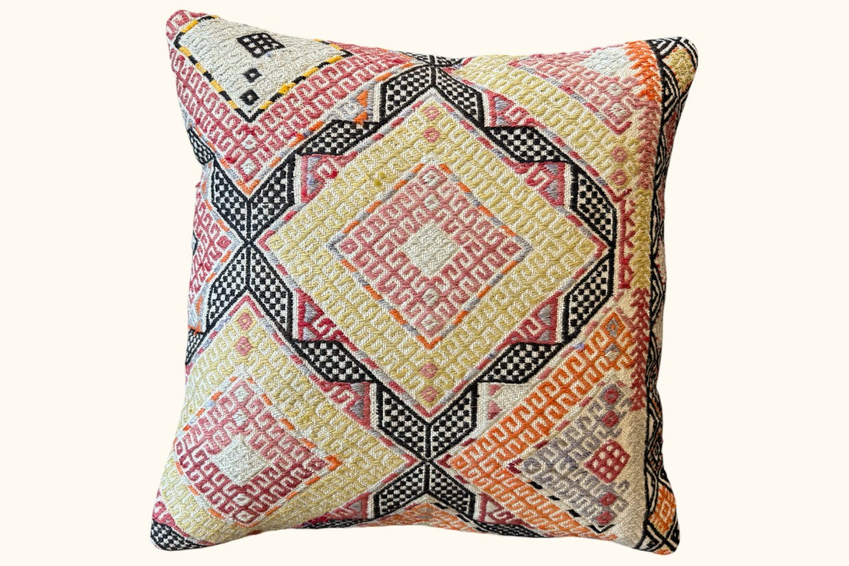 DENIZ Vintage Kelim Kissen 50x50cm