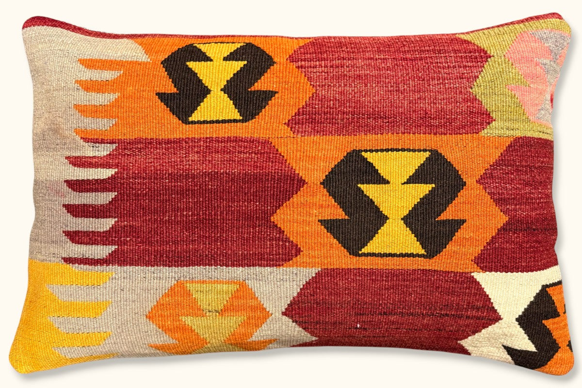 DERYA Vintage Kelim Kissen 60x40cm