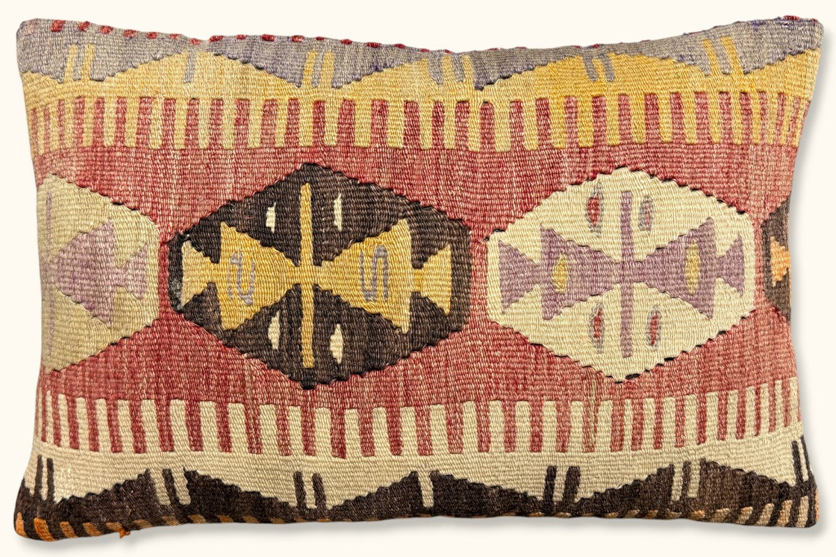 EKIN Vintage Kelim Kissen 60x40cm