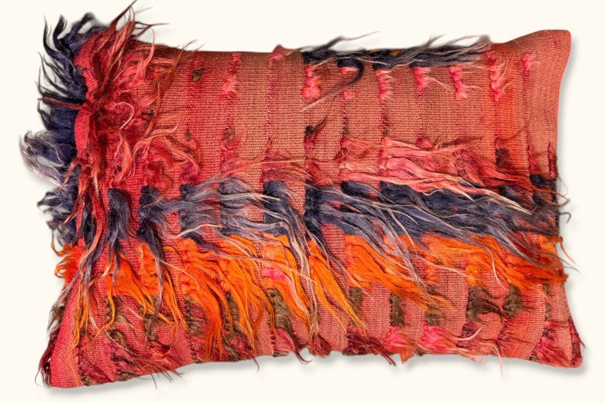 GAMZE Vintage Kelim Kissen 60x40cm