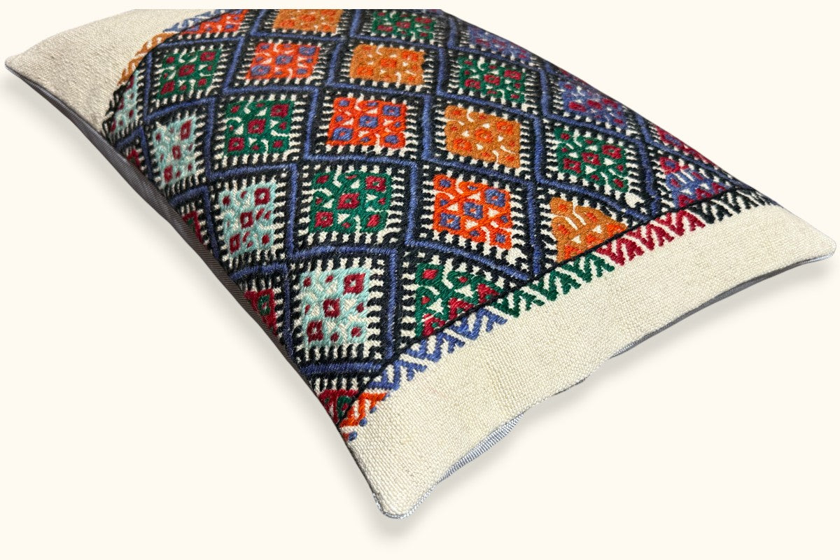 LINA Vintage Kelim Kissen 60x40cm