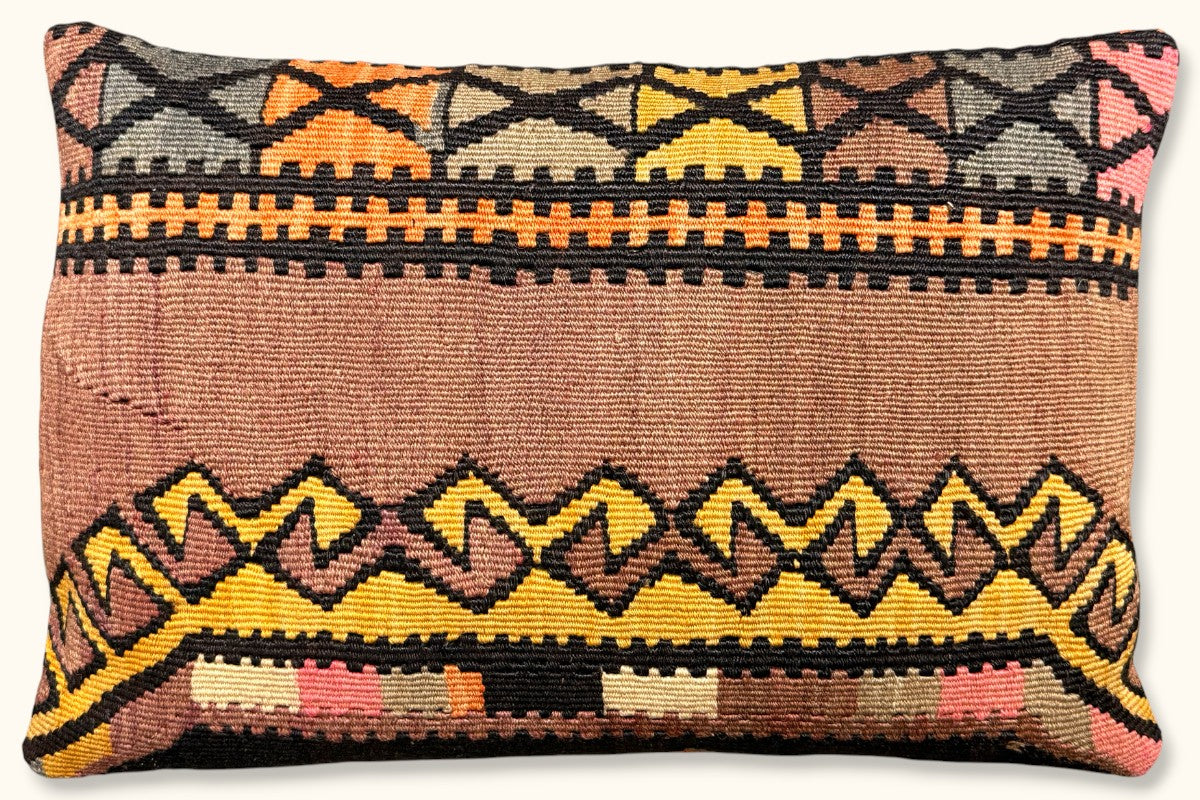 MIRA Vintage Kelim Kissen 60x40cm