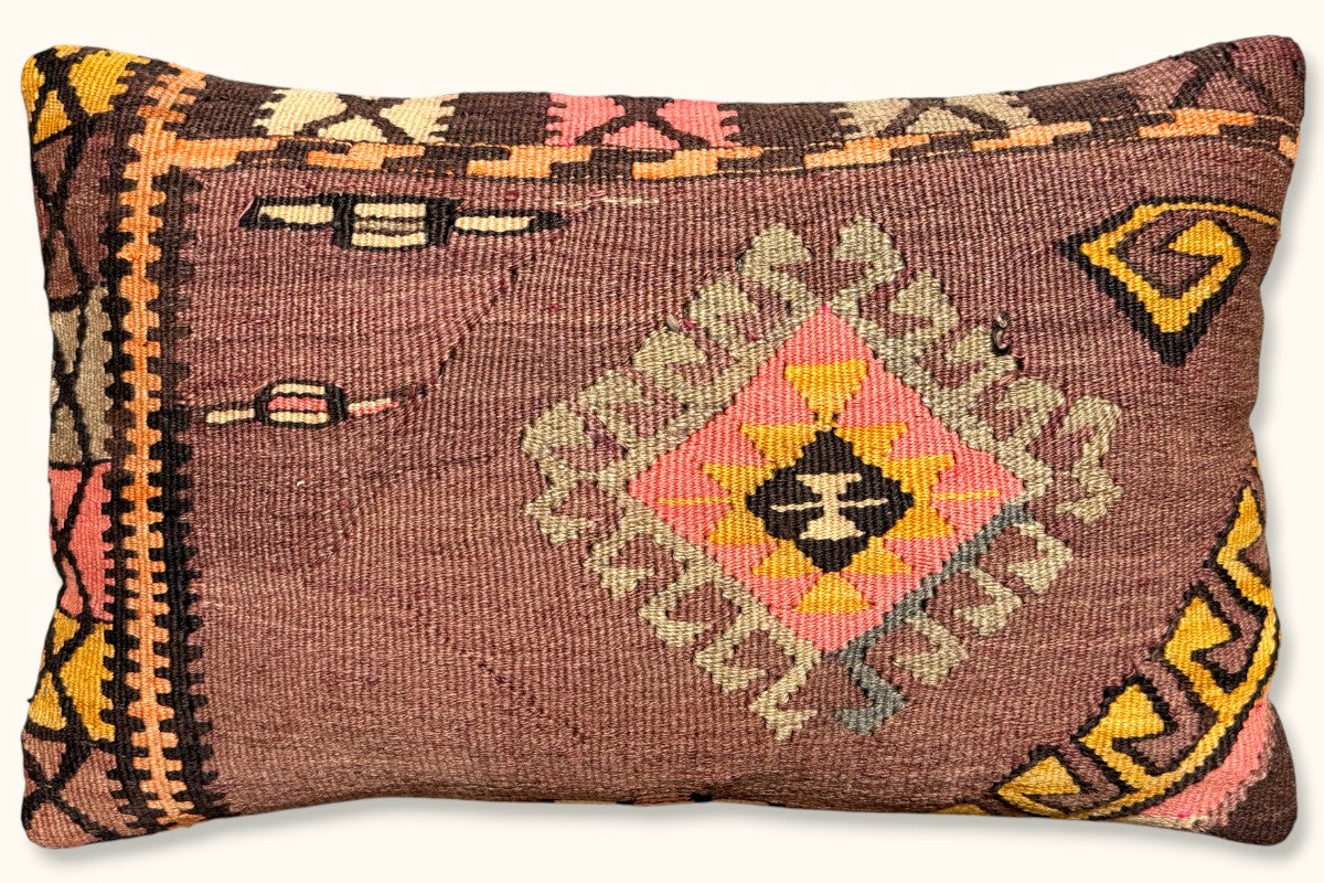 NEHIR Vintage Kelim Kissen 60x40cm