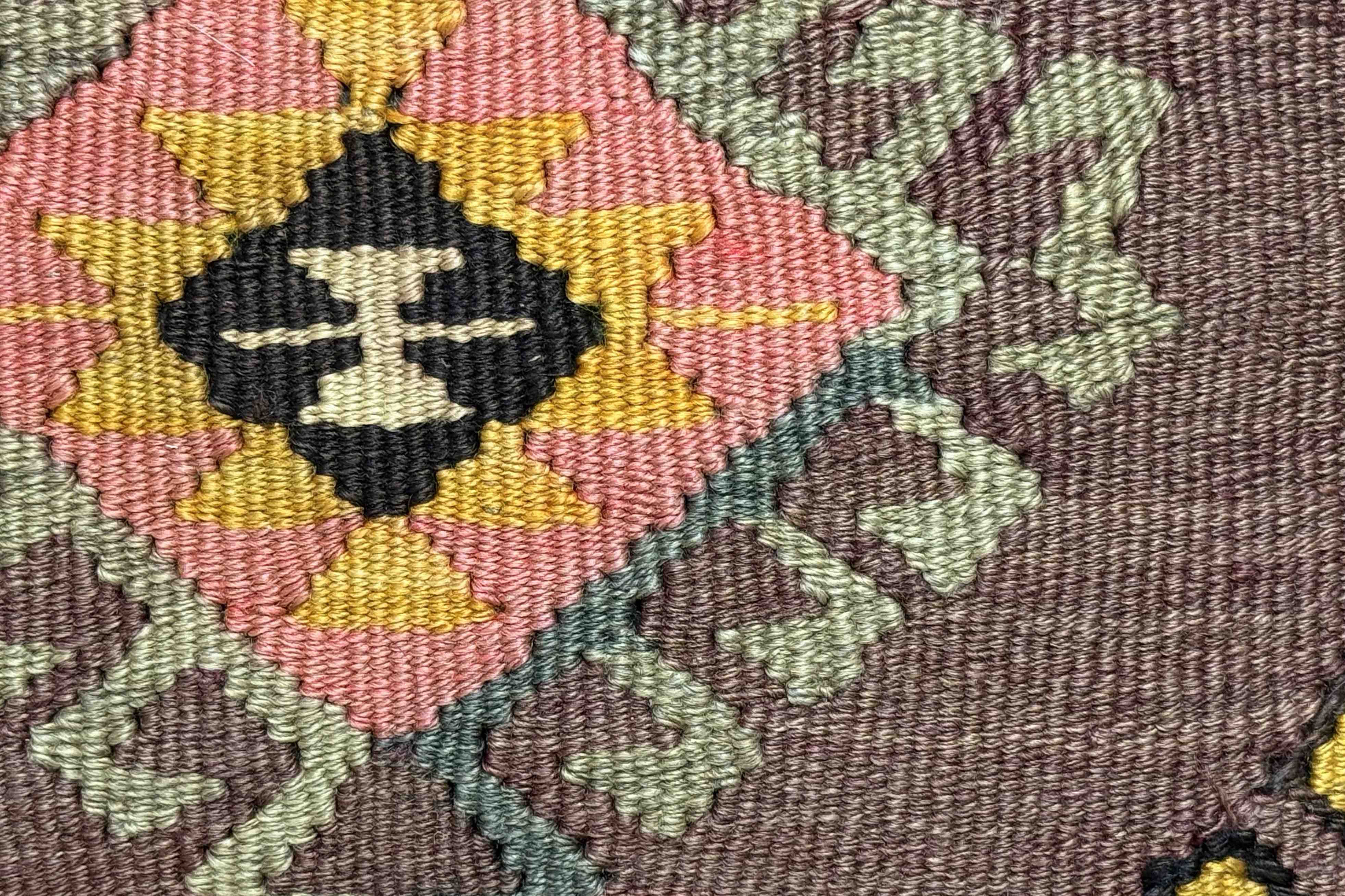 NEHIR Vintage Kelim Kissen 60x40cm