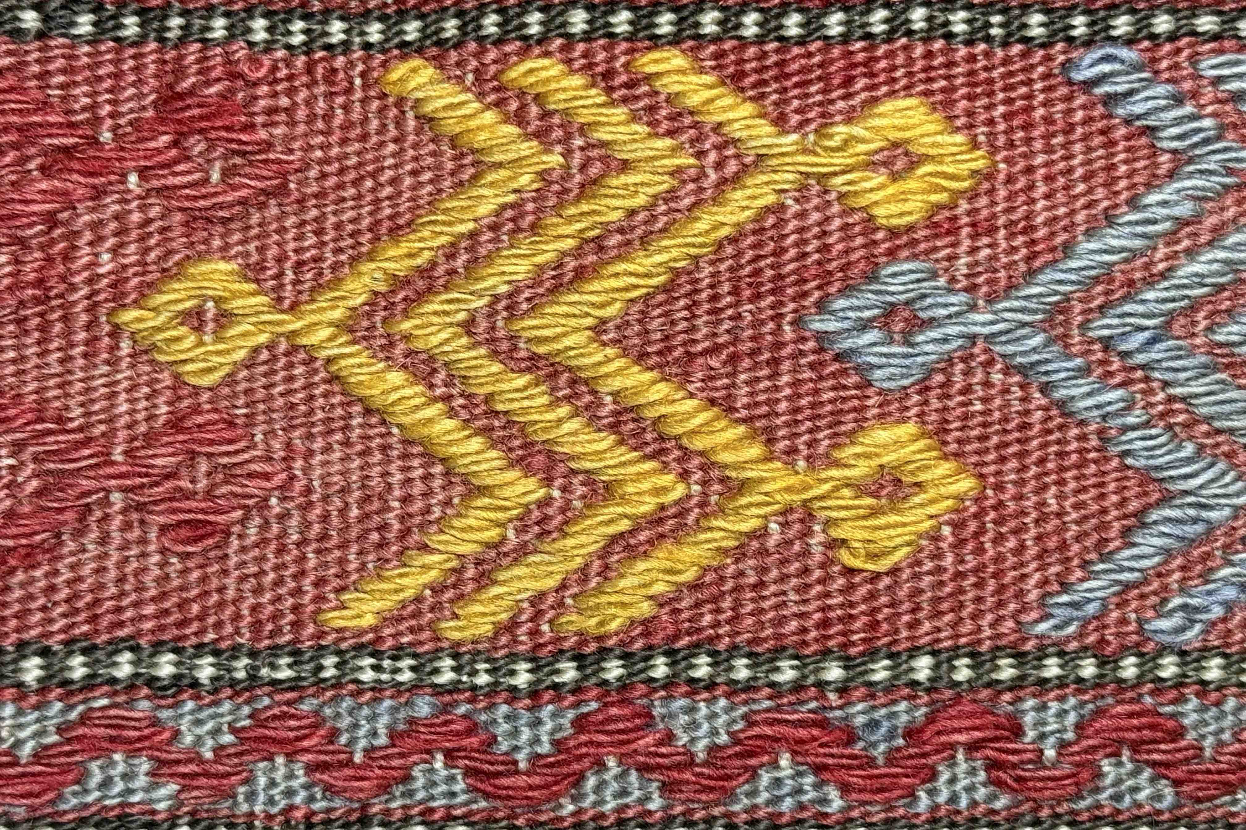 NAZLI Vintage Kelim Kissen 60x40cm