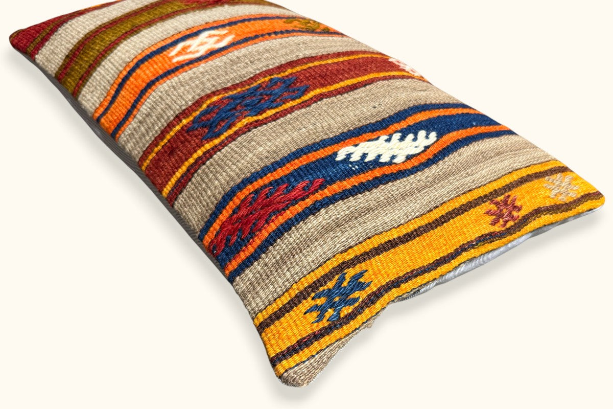 PINAR Vintage Kelim Kissen 60x40cm