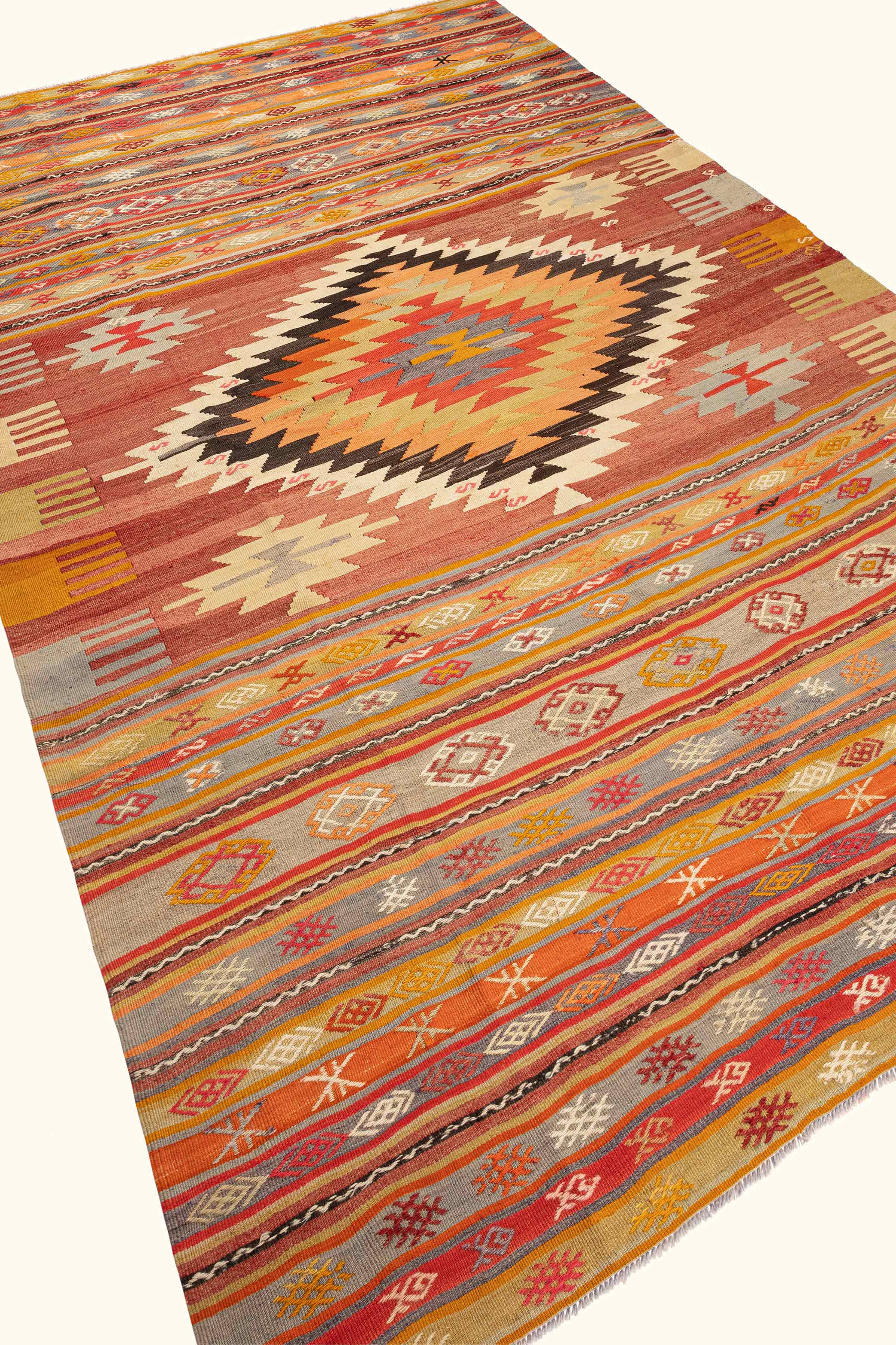 DENIZLI Vintage Kilim 295x190cm