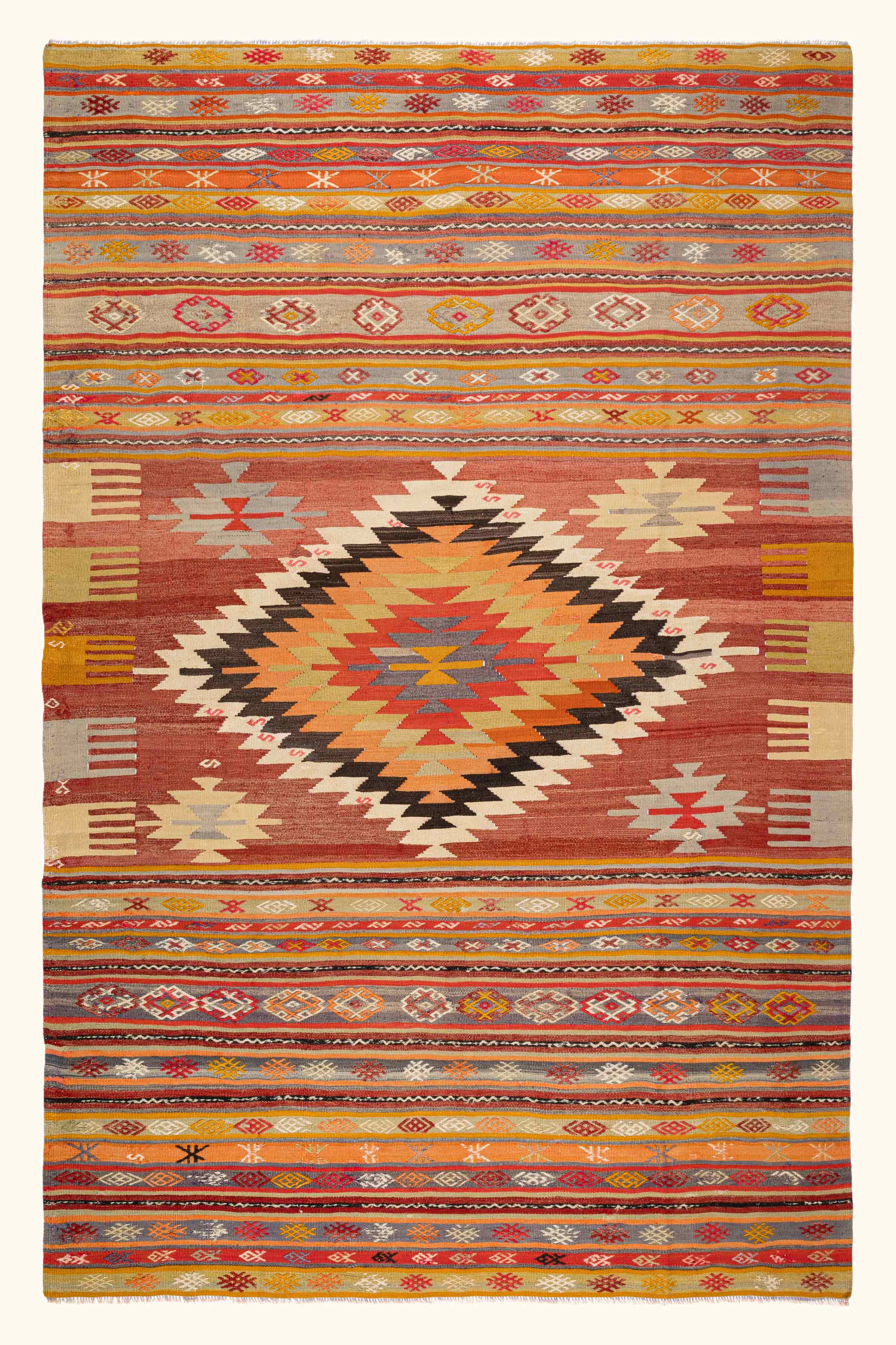 DENIZLI Vintage Kilim 295x190cm