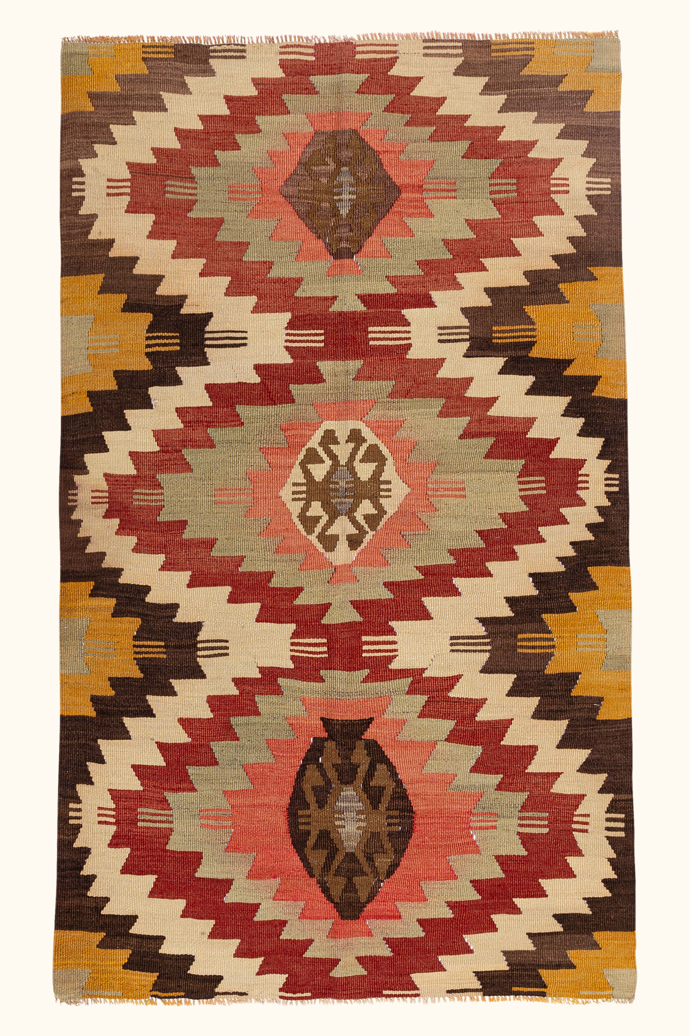 DENIZLI Vintage Kilim 160x92cm