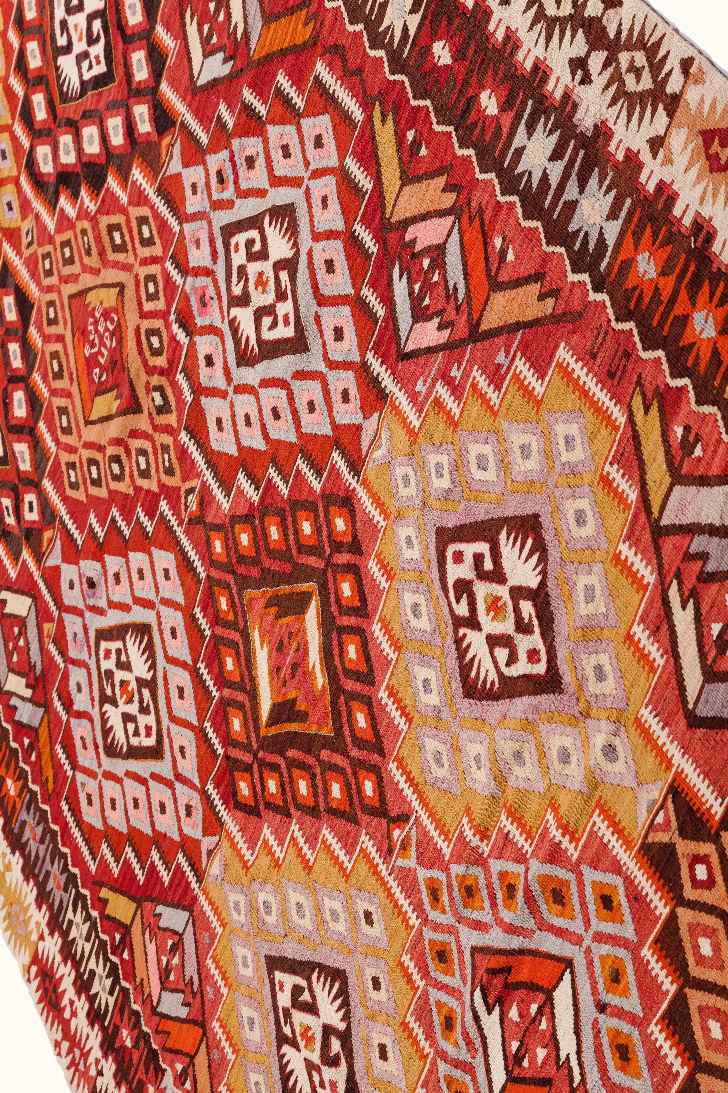 ADANA Vintage Kilim 397x188cm - Wild Heart Free Soul