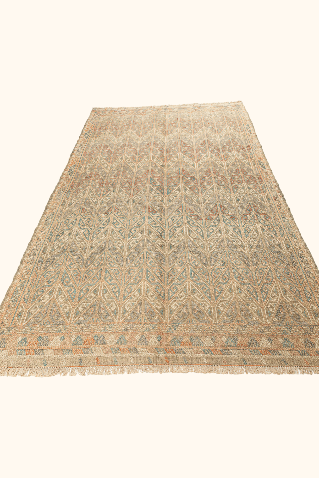 AFYON Vintage Cicim Kelim 347x187cm - Wild Heart Free Soul
