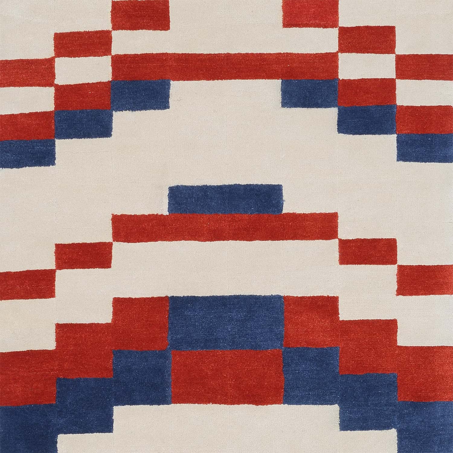 Anni Albers Bauhaus Teppich 'TEMPLE BERRY' 170x90 cm - Wild Heart Free Soul