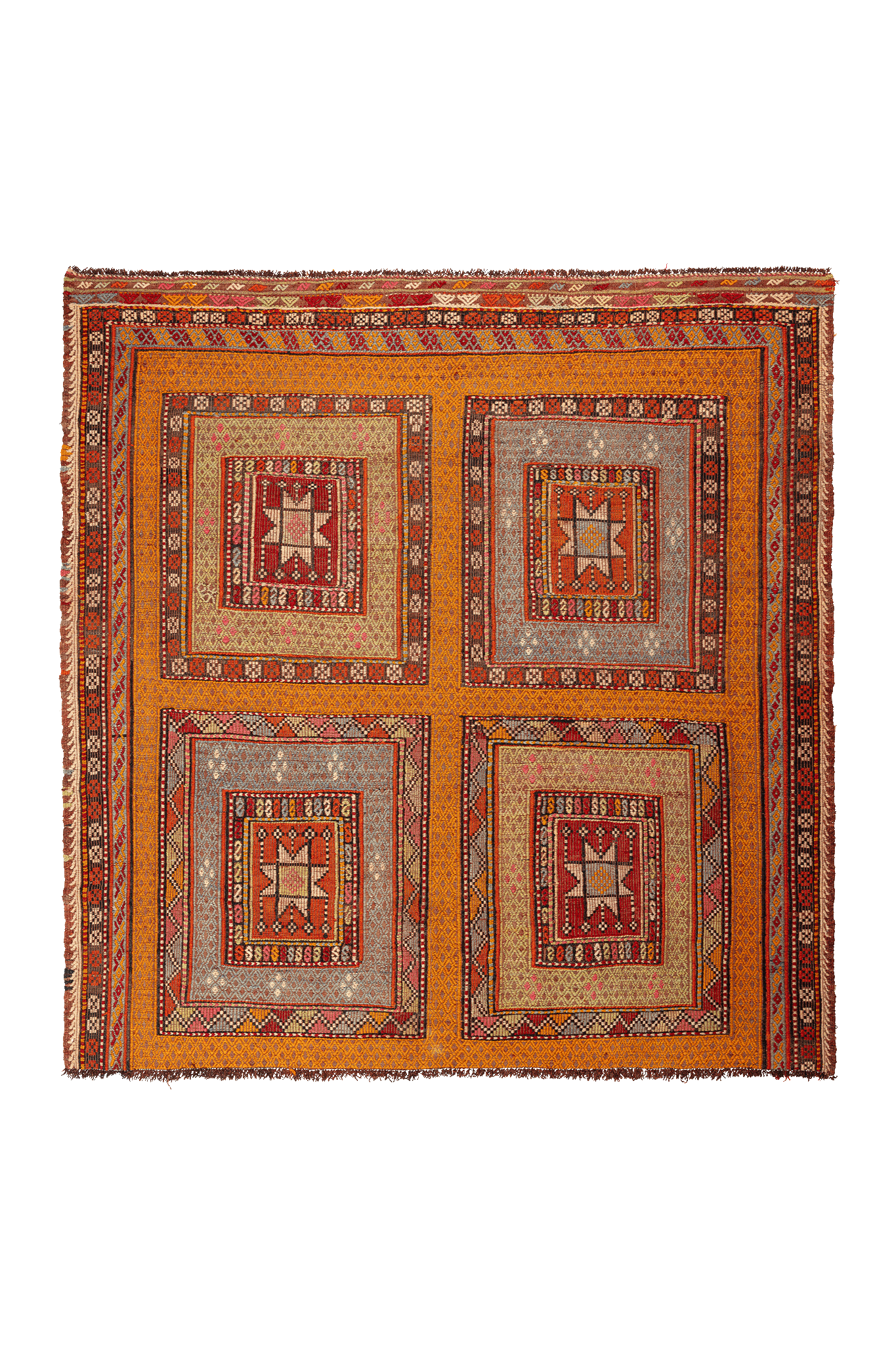 FETHİYE Vintage Cicim Kelim 194x192cm - Wild Heart Free Soul