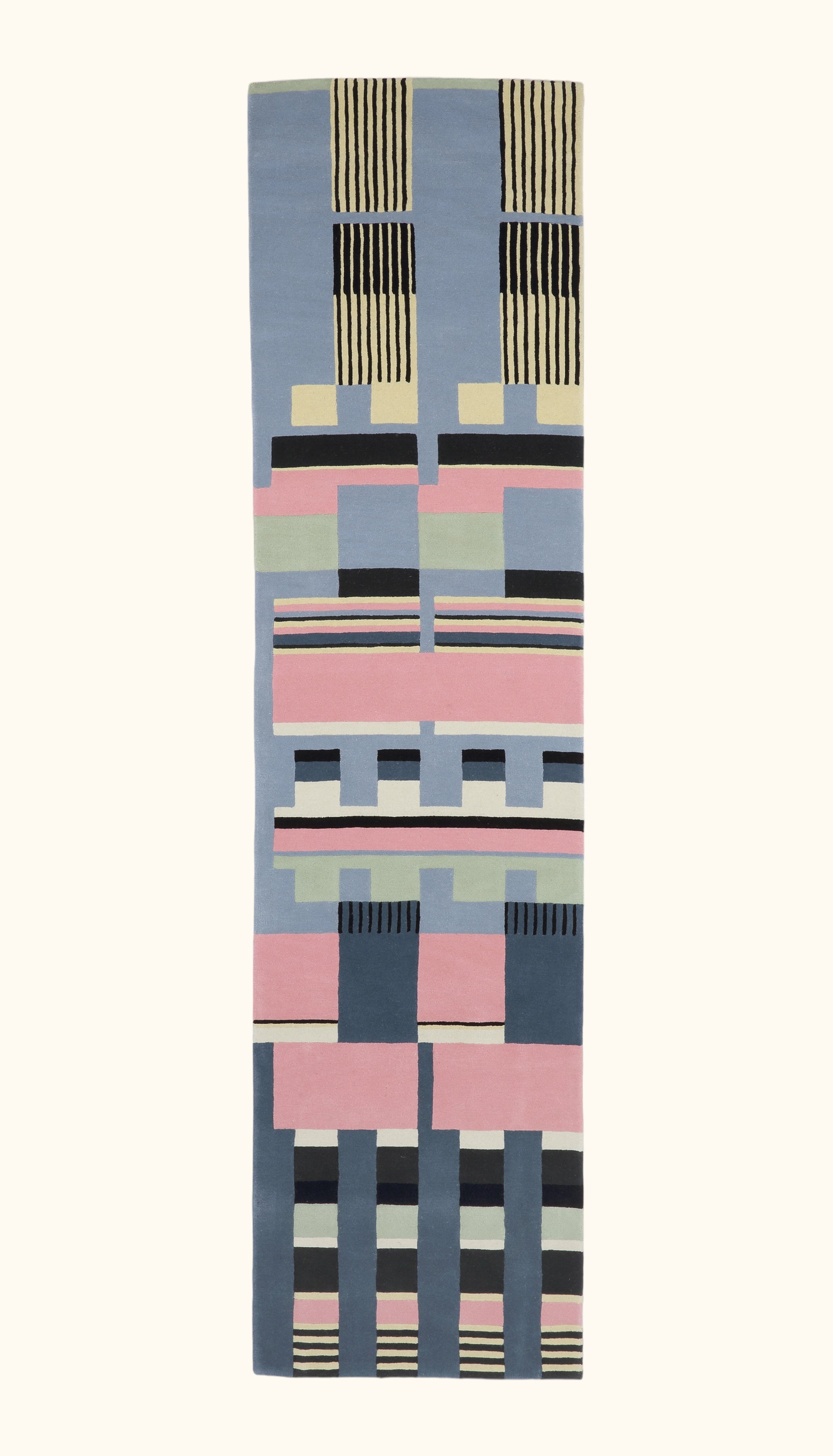Gunta Stölzl Bauhaus Teppich Läufer 'PLATE 180' 303x77 cm - Wild Heart Free Soul
