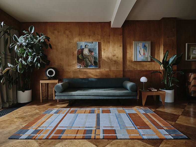 Gunta Stölzl Bauhaus Teppich 'PLATE 184' 235x125cm - Wild Heart Free Soul