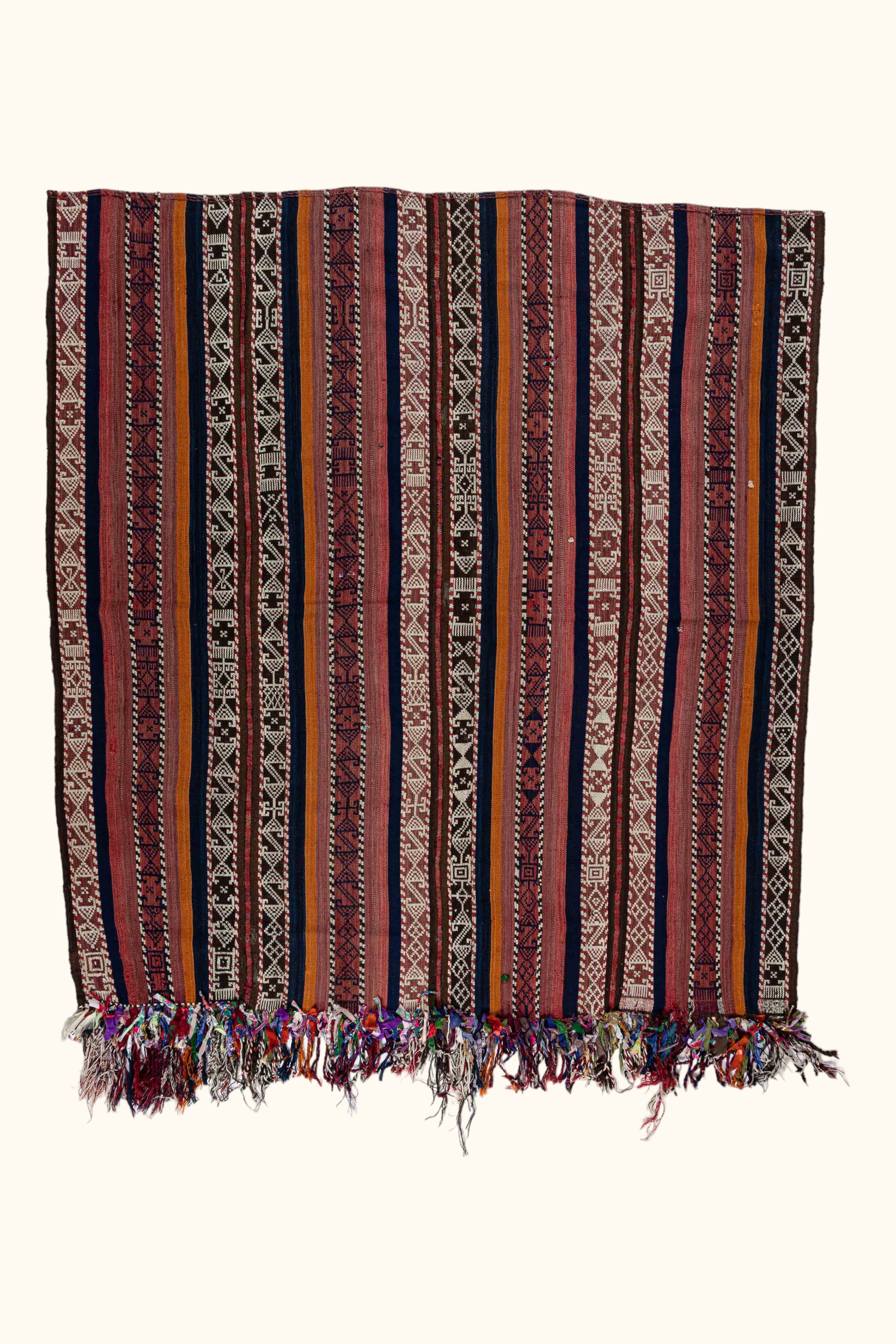 HAKKARI Vintage Kelim Teppich 246cm x 210cm - Wild Heart Free Soul
