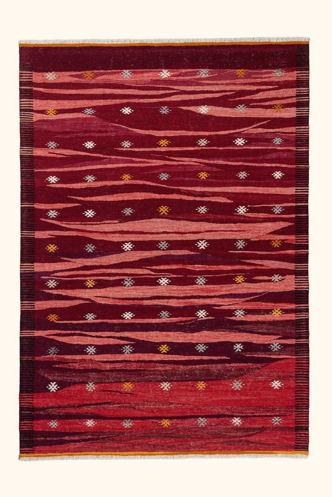 Kilim Red Moon 176x123cm - Wild Heart Free Soul