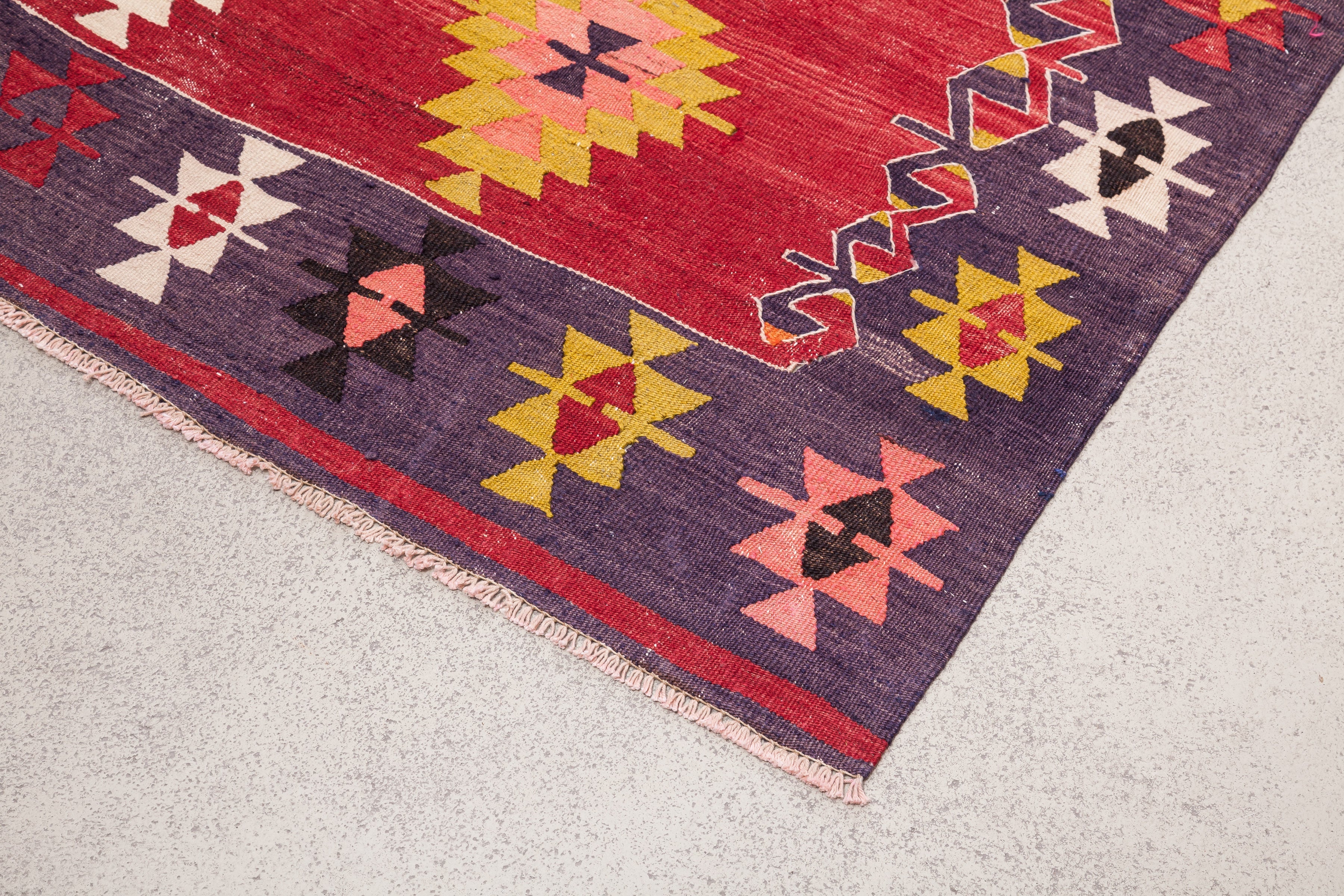 KOPRUBASI Vintage Kilim 246x158cm - Wild Heart Free Soul