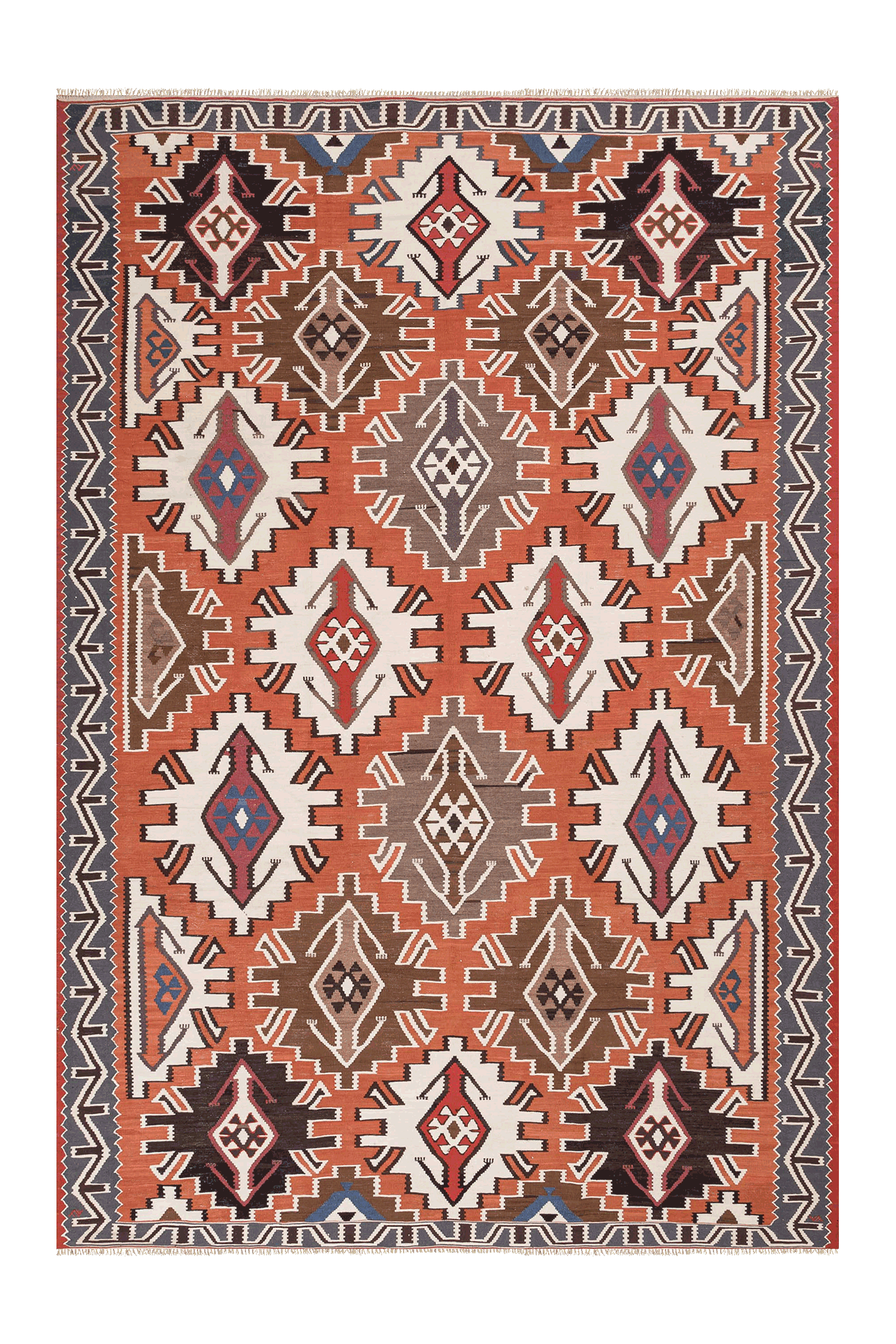 KUBA Vintage Kilim 252x168cm - Wild Heart Free Soul