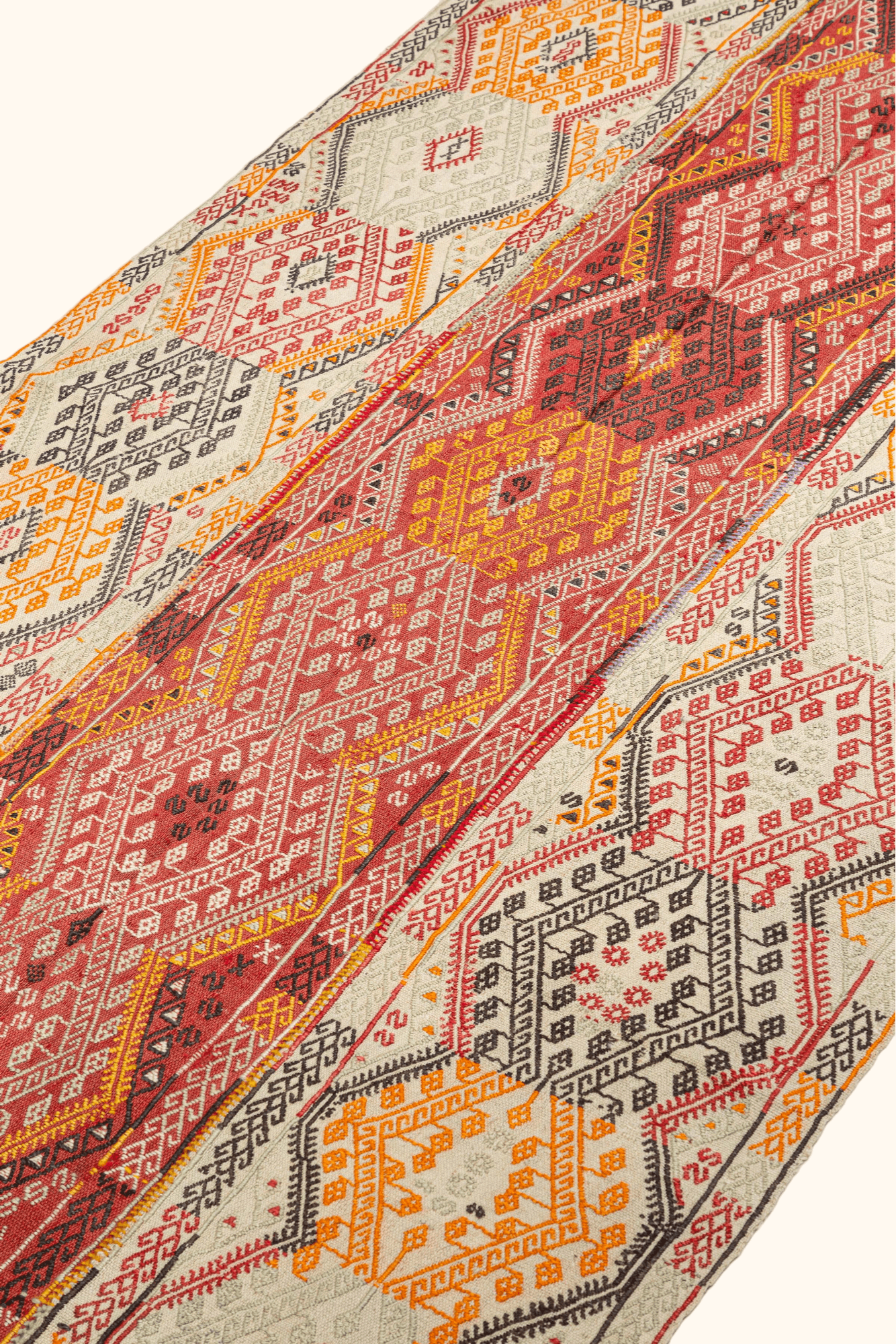 SIVAS Vintage Cicim Kelim 346x110cm - Wild Heart Free Soul