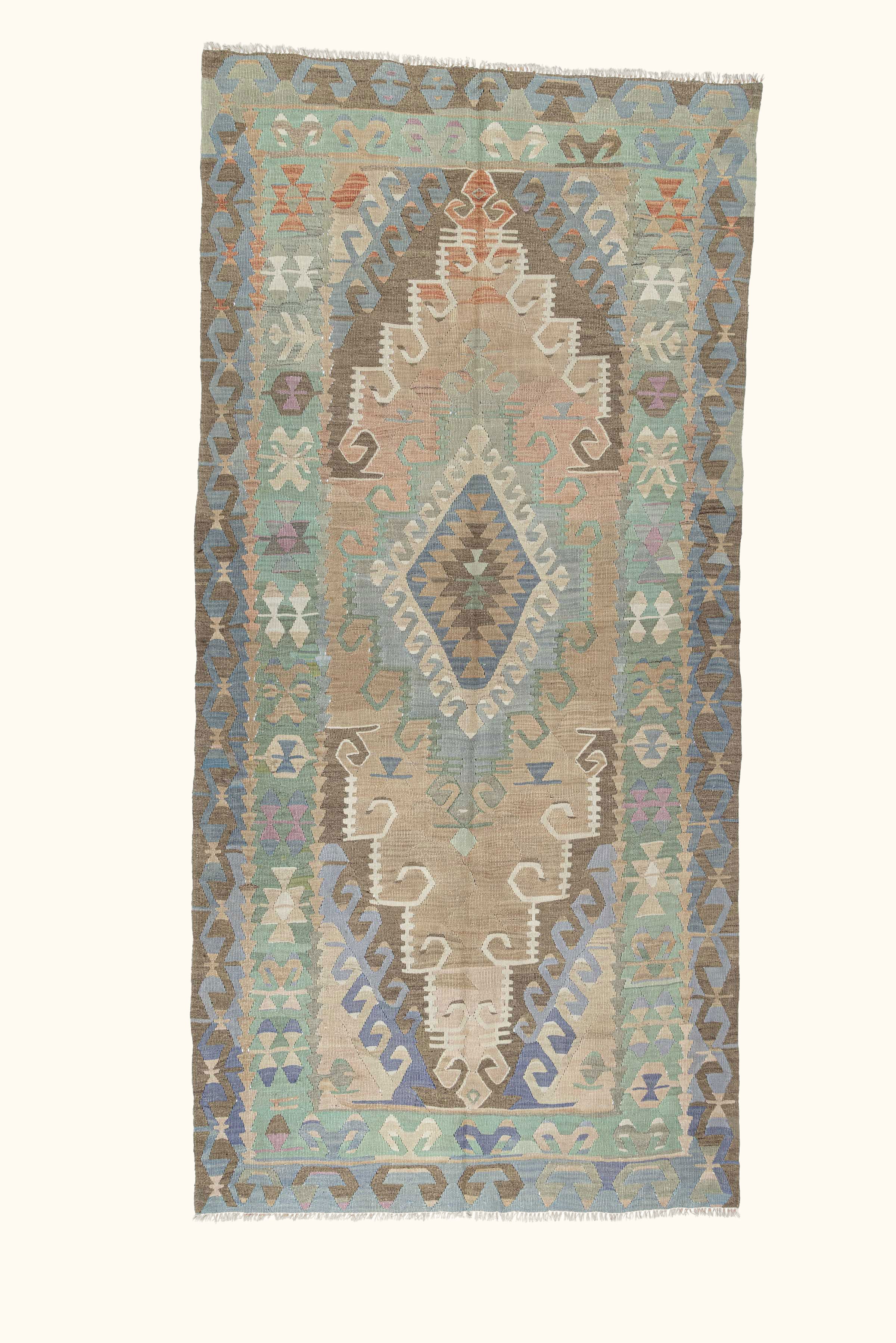 USAK Vintage Kelim Teppich 296cm x 141cm - Wild Heart Free Soul