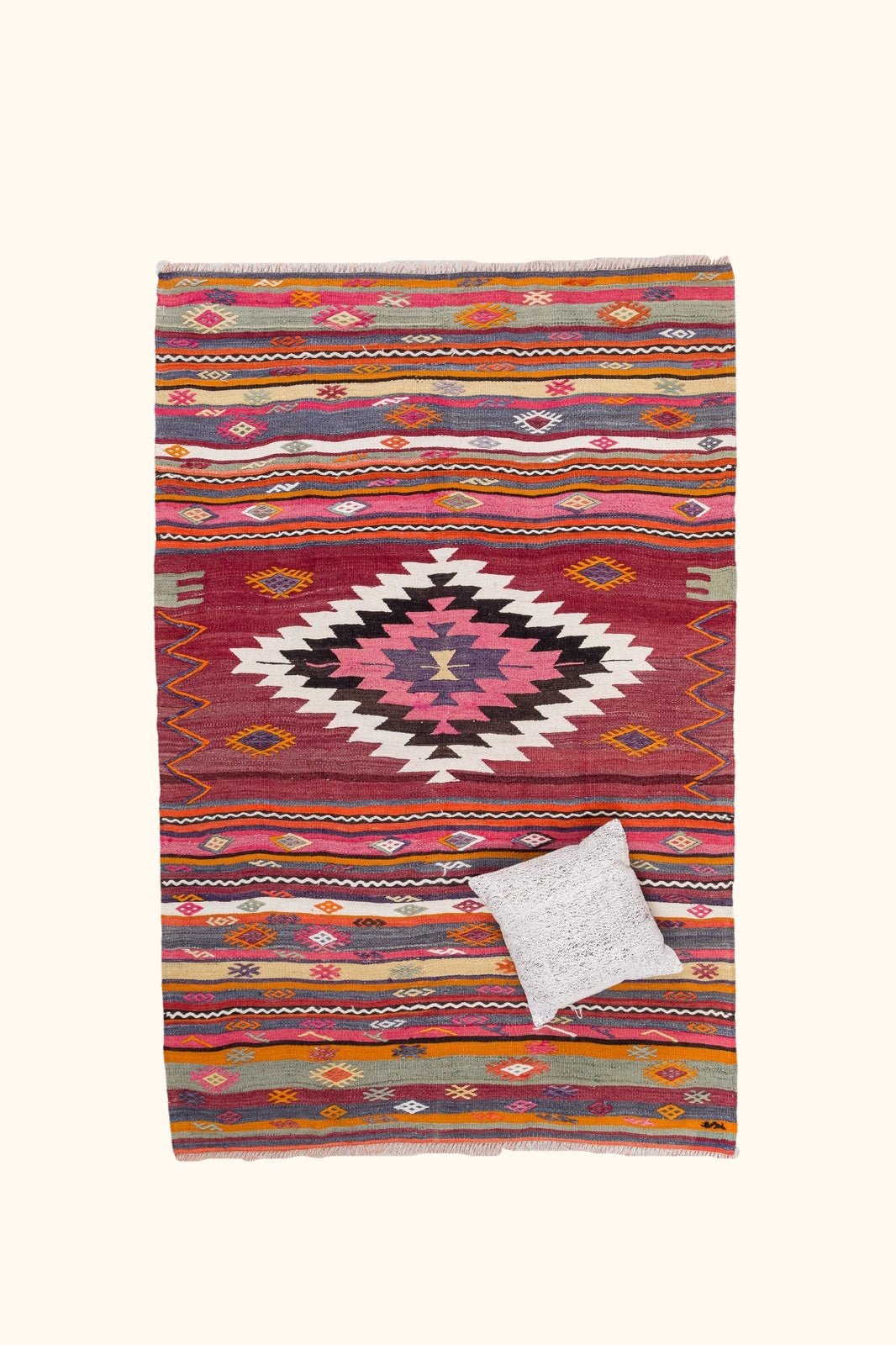 Vintage Kilim Denizli 214x146cm - Wild Heart Free Soul