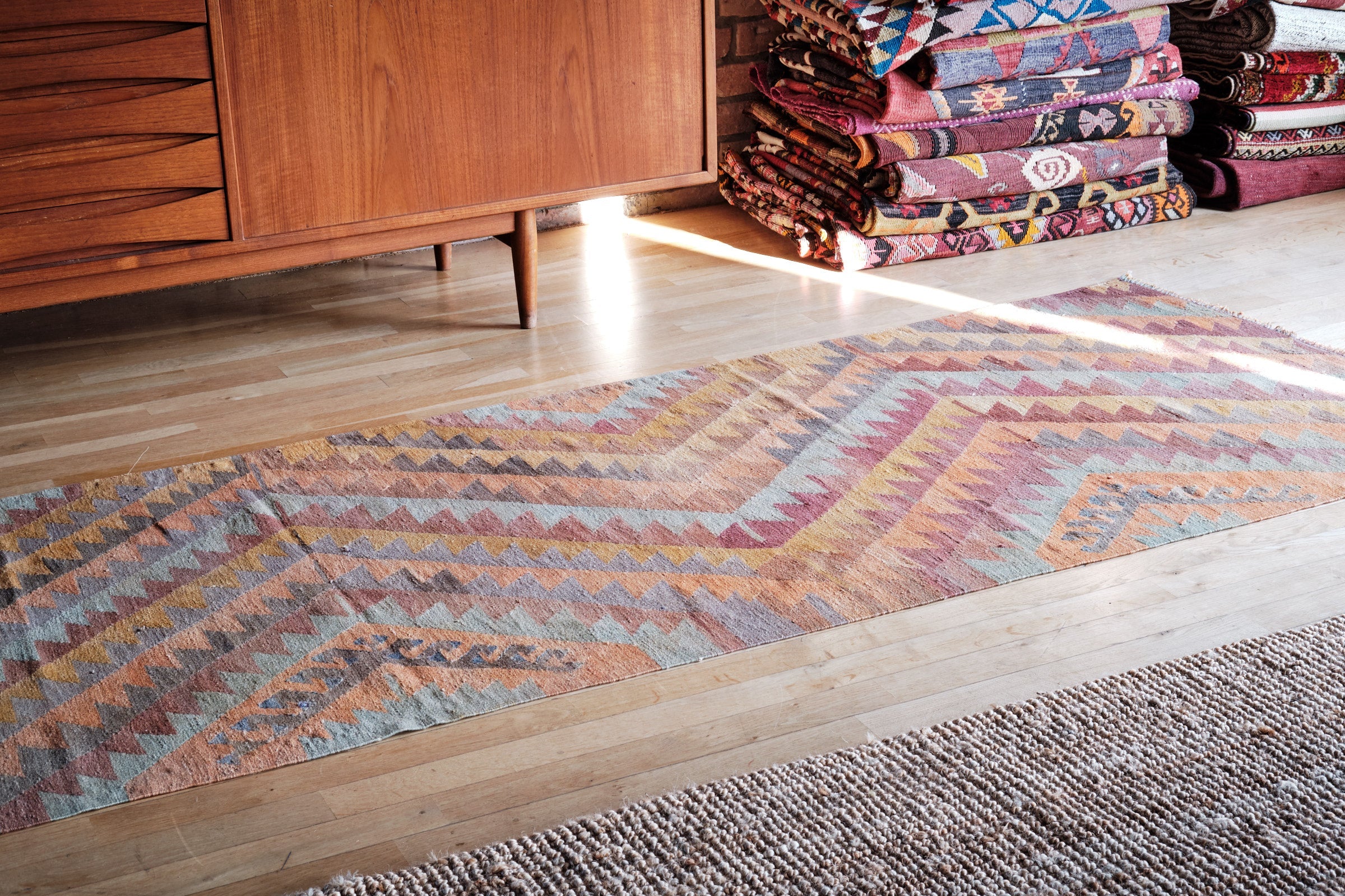 Vintage Kilim Denizli 315x67cm - Wild Heart Free Soul