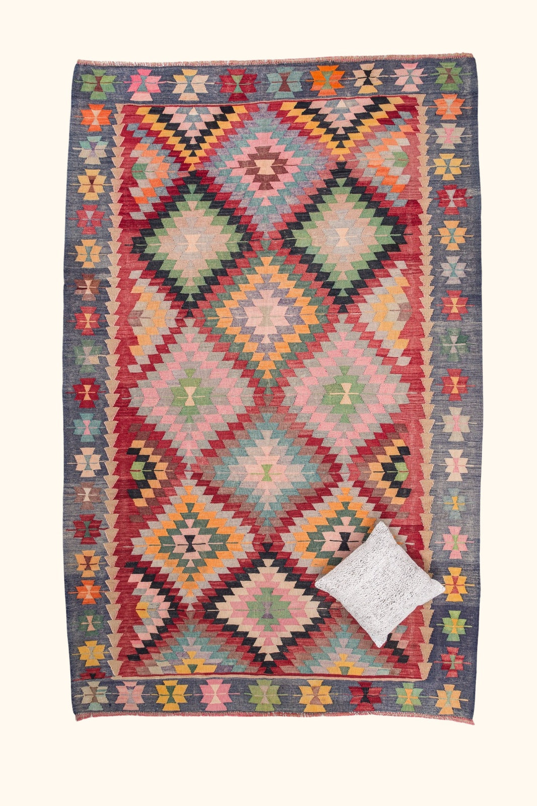 Vintage Kilim 1960s, Koprubasi/Anatolia (284x183cm)
